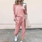 Set: Plain Pullover + Jogger Sweatpants
