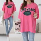 Graphic Print Boxy-fit T-shirt
