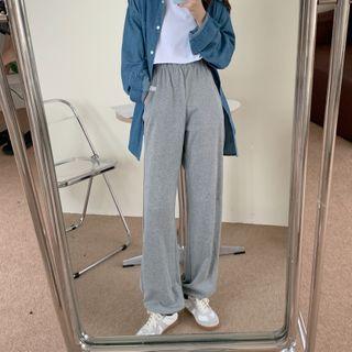 High-waist Wide Leg Sweatpants