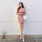 Buckled-waist Minidress