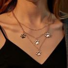 Paw Layered Necklace