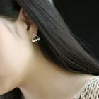 925 Sterling Silver Triangle Ear Stud As Shown In Figure - One Size