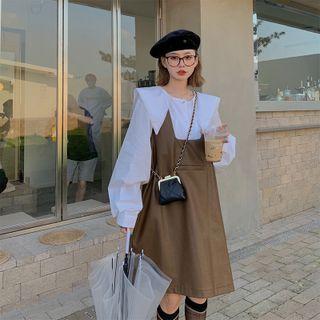 Sleeveless Faux Leather Dress / Shirt