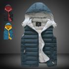 Padded Vest With Detachable Hood