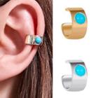 Turquoise Alloy Cuff Earring