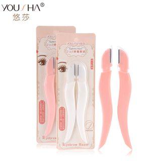 Set Of 2: Foldable Eyebrow Razor As Shown In Figure - One Size