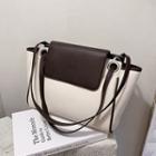 Flap Trapezium Tote Bag