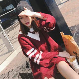 Striped Rip Sweater