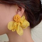 Flower Chiffon Fringed Earring
