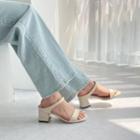 Dual-strap Block-heel Mules
