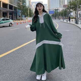 Half-zip Maxi Hoodie Dress