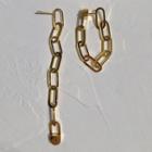 Non-matching Stainless Steel Chain Earring