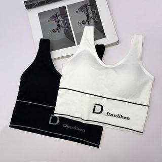 Lettering Print Padded Knit Camisole