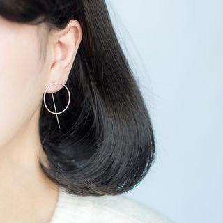 S925 Silver Ring Threader Earrings