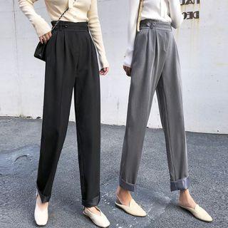 High-waist Plain Pants