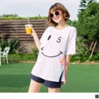 Big Wide Smiley Graphic Tee