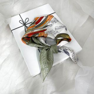 Print Scarf Green - One Size
