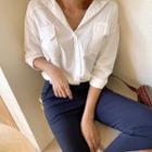 Seam-trim Flap-pocket Shirt
