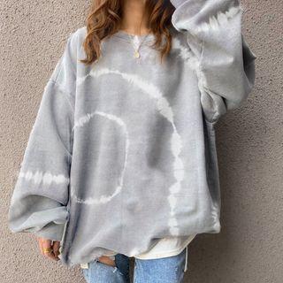 Tie Dye Sweatshirt Gray - M