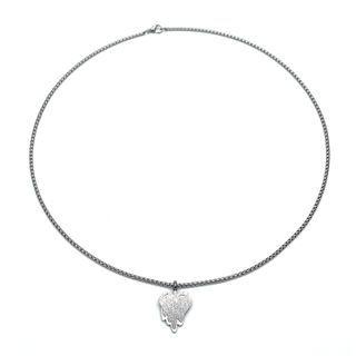 Melting Heart Pendant Stainless Steel Necklace