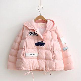 Patch Embroidered Padded Jacket
