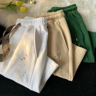 Splash Print Lettering Shorts
