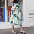 Lace-up Medium Long Skirt As Shown In Figure - One Size