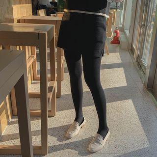 Inset Shorts Mini Plain Skirt