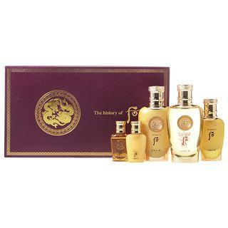 The History Of Whoo - Cheongidan Kun Special 2pcs Set: Kun Hwa Yang Skin 150ml + 20ml + Lotion 110ml + 20ml + Treatment 50ml 5pcs