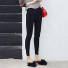 High Waist Skinny Cropped Pants