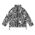 Zebra Print Padded Zip Jacket