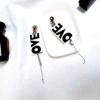 Letter Drop Earring