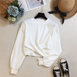 Plain Crop Sweatshirt