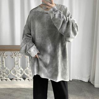 Dye Print Oversize Pullover