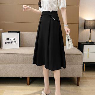 Embellished Midi Overall Skirt