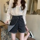 High-waist Skirt With Inset Shorts