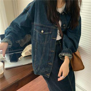 Denim Shirt / Midi Pencil Skirt