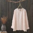 Flower Detail Long-sleeve Top