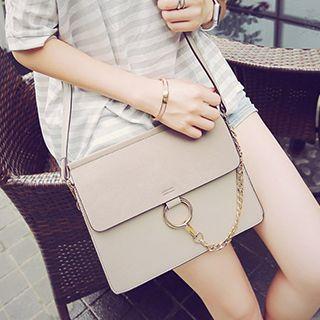 Chain Detailed Flap Cross Body Bag