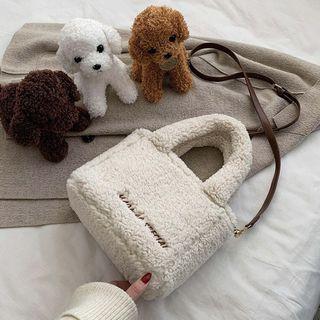 Faux Shearlng Crossbody Bag
