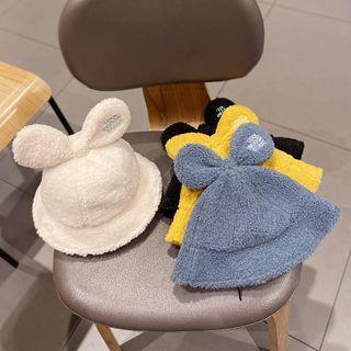 Fleece Bow Bucket Hat
