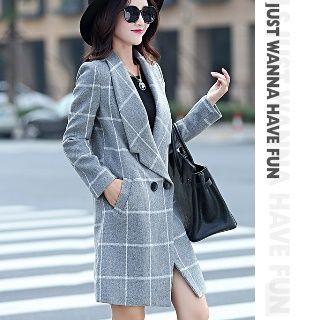 Check Button Coat