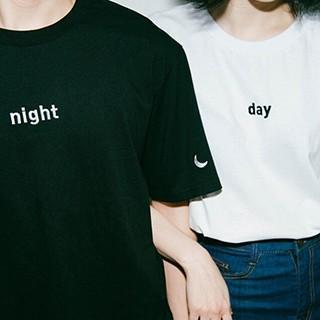 Couples Short-sleeved Print T-shirt