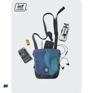 Crossbody Pouch Blue & Purple - One Size