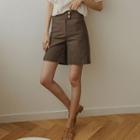 Double-button Slit-side Shorts