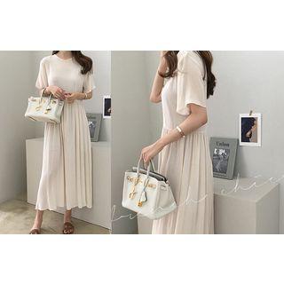 Short-sleeve Long Empire Dress