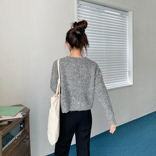 Wool Blend Boucl  Sweater