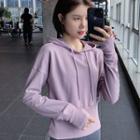 Hooded Sports Long-sleeve Top