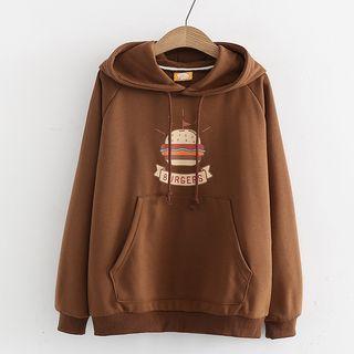 Hamburger Print Hoodie