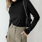 Plus Size Mock-neck T-shirt